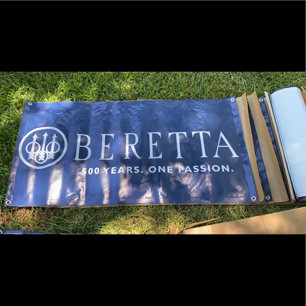 Beretta vinyl sign